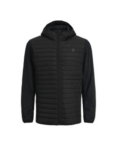 Jack & Jones multi quilted jacket heren black