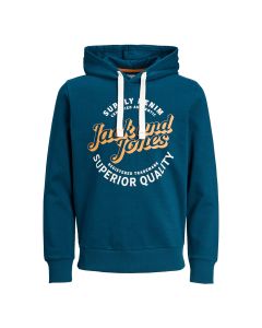 Jack & Jones Mikk sweat hood heren sailor blue