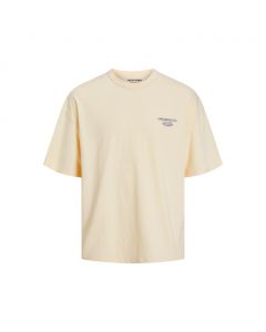 Jack & Jones Santorini oversized T-shirt heren buttercream