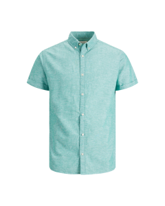 Jack & Jones Summer Korte Mouw Overhemd Verdant Green