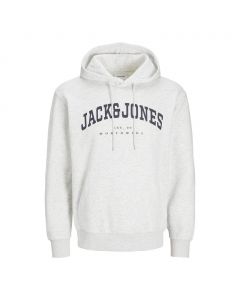 Jack & Jones Caleb Sweat Hood White Melange