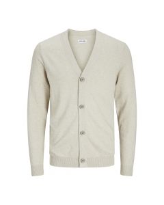 Jack & Jones Emil knit button cardigan heren oatmeal