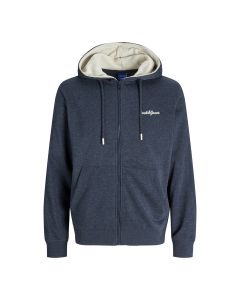 Jack & Jones Jor Tango zip sweat hood heren navy blazer