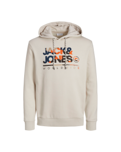 Jack & Jones Luke Sweat Hood Moonbeam