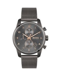 Hugo Boss Skymaster heren horloge gun metal