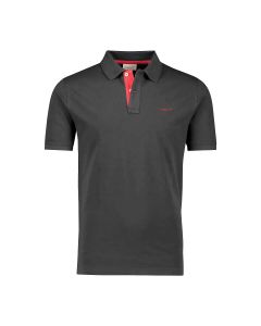 Gant Regular Fit Contrast Pique Rugger Polo Antracit Melange