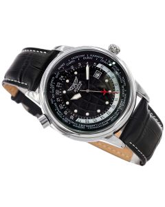 Aviator F-series heren horloge zwart/zilver 45mm