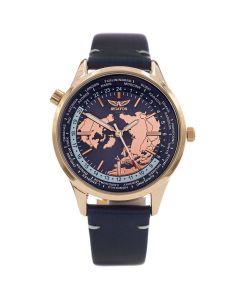 Aviator F-series horloge dames blauw/rose 37mm