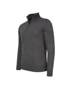 Cappuccino Italia Bergamo zip pullover heren antraciet