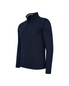 Cappuccino Italia Bergamo zip pullover heren navy