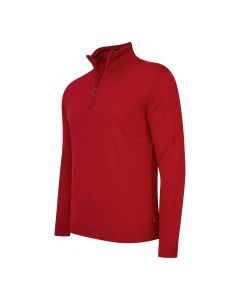 Cappuccino Italia Bergamo zip pullover heren rood