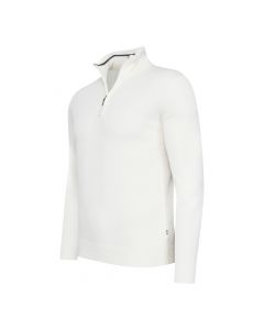 Cappuccino Italia Bergamo zip pullover heren wit