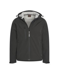 Cappuccino Italia softshell hood jacket heren zwart