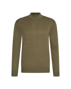 Cappuccino Italia turtle neck trui heren army groen