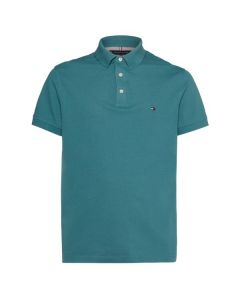 Tommy Hilfiger 1985 regular polo heren turquoise heather