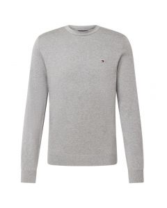 Tommy Hilfiger ronde hals pullover heren light grey heather