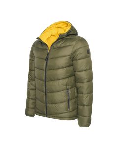 Cappuccino Italia heren hooded puffer jacket army groen