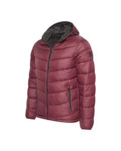 Cappuccino Italia heren hooded puffer jacket burgundy rood