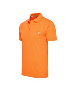 Cappuccino Italia polo plain pique heren oranje