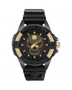 Philipp Plein horloge the Skull heren zwart / zilver