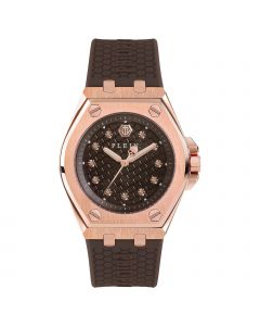 Philipp Plein dameshorloge Plein Extreme Lady bruin/roségoud