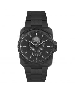 Philipp Plein Skull King herenhorloge zwart