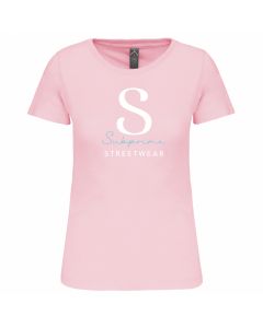 Subprime S-Logo shirt dames pale roze