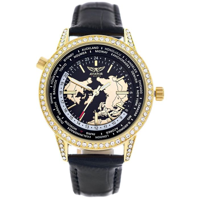 Horloge dames goud online zwart