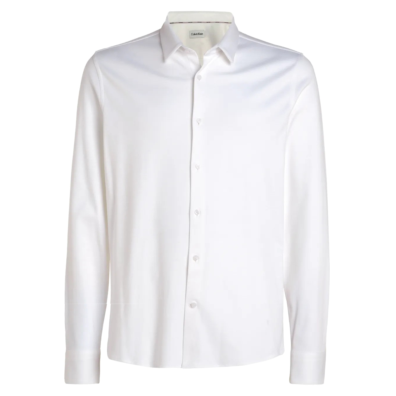 Calvin Klein - Calvin Klein Smooth Cotton Slim Overhemd Branco